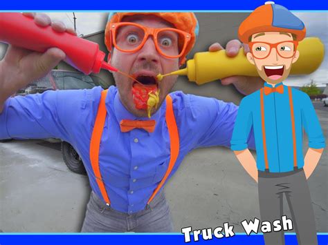 Blippi brings you to the beach and plays with sand toys. . Blippi youtuber